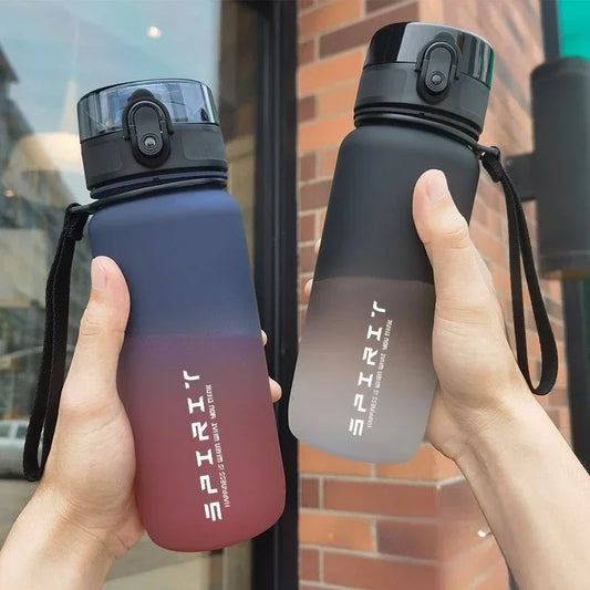 500Ml Frosted Shockproof Water Bottle With Filter Rope