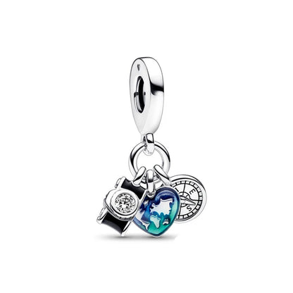 European Summer Charms Shell Panda Travel Beads for 925 Sterling Silver Bracelet and Necklace Jewelry for Women