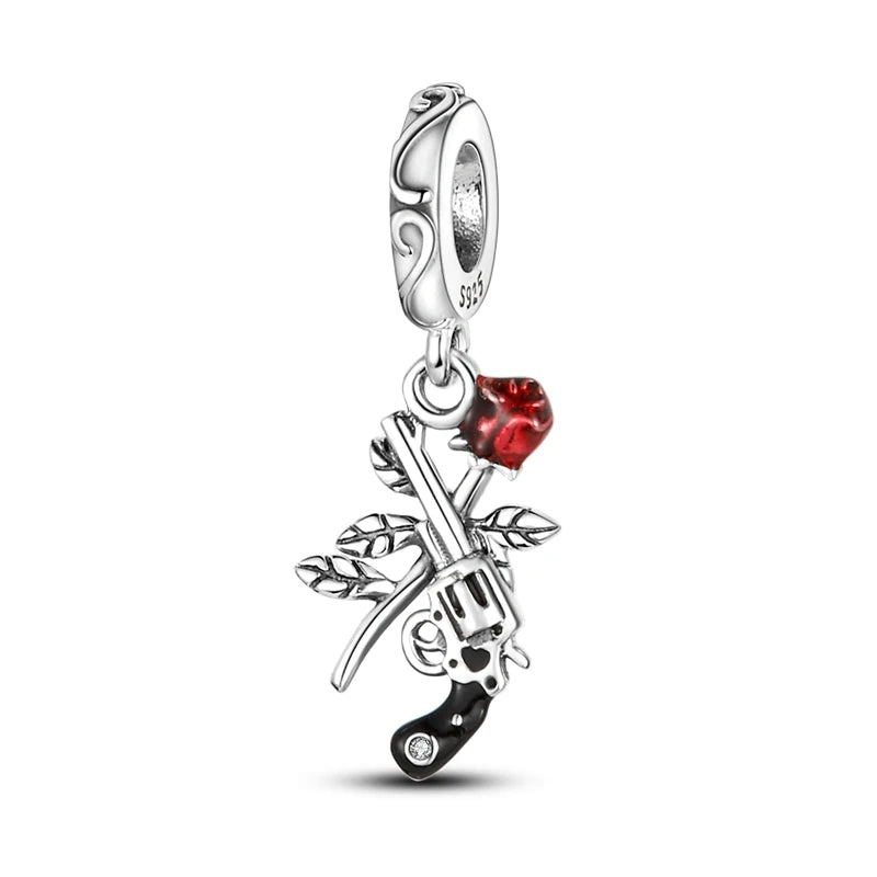 Disney Captain America 925 Sterling Silver Charm Bead