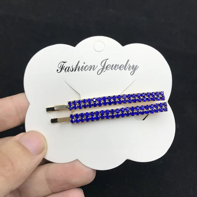 Vintage Moon Star Rhinestone Hairpin for Women Bridal Wedding Accessories