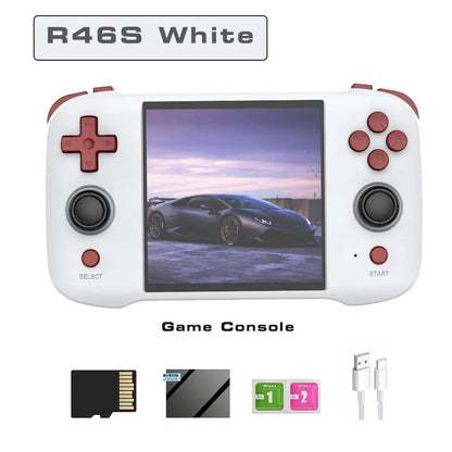 BOYHOM R46S Retro Handheld Game Console Linux RK3566 4.0 Inch IPS Screen 15000 Games Portable Mini HDMI 4000mAh Battery Kids Gift