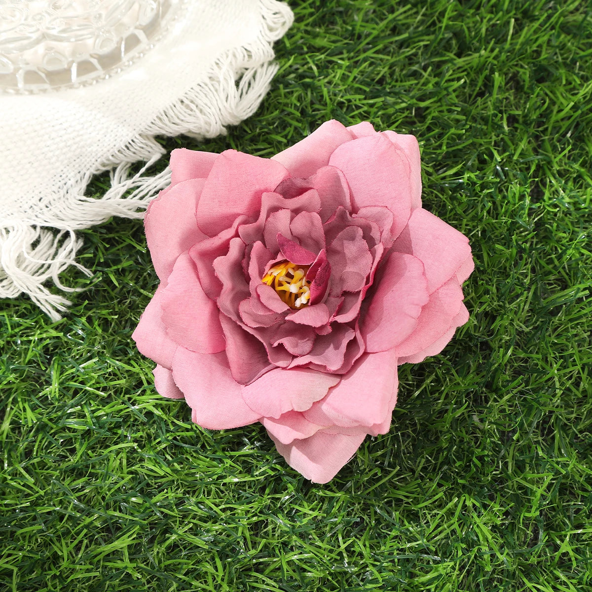 Awaytr Hawaiian Flower Hair Clip for Women and Girls - Romantic Bohemian Floral Side Bangs Accessory