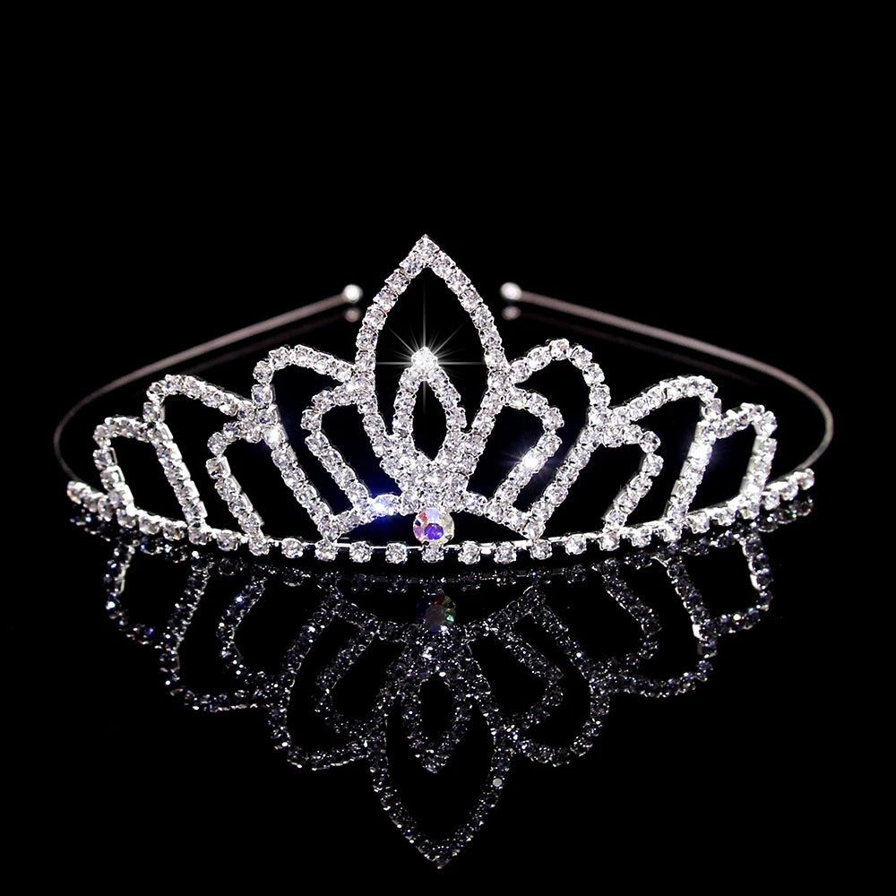AINAMEISI Crystal Love Headdress - Exquisite Crown for Brides & Girls' Celebrations HG167 1