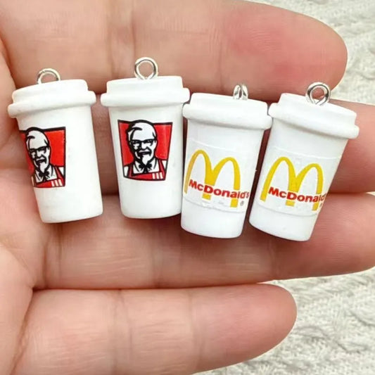 3D Energy Drink Can Charms Set for DIY Keychain and Jewelry Creations