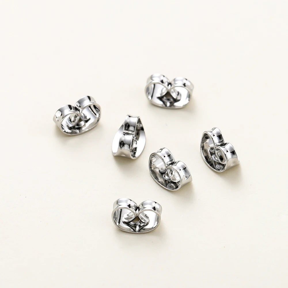 14K 18K Gold Plated Butterfly Earring Back Stoppers for DIY Jewelry Making
