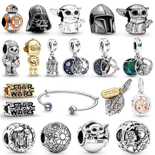 Sterling Silver 925 Disney Star Wars Teardrop Bead Charm