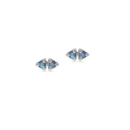Elegant Water Lake Blue Zircon Hoop Earrings for Women Minimalist Circle Dangle Jewelry Accessories