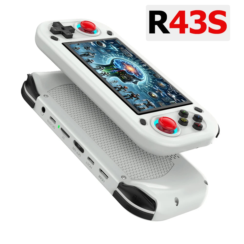 R43S Retro Handheld Video Game Console Open Source Linux System 4.3Inch IPS Screen Portable Pocket Video Player Support HDMI Out
