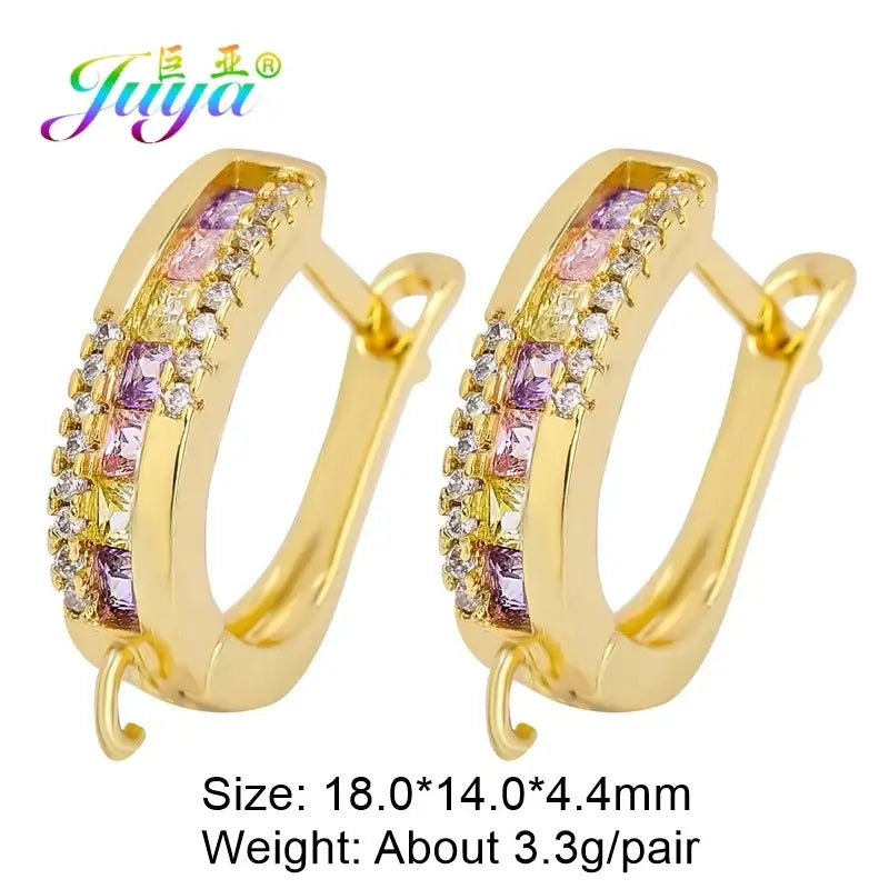 Juya 18K Gold Plated Earwire Hooks for DIY Fashion Jewelry Gold 16
