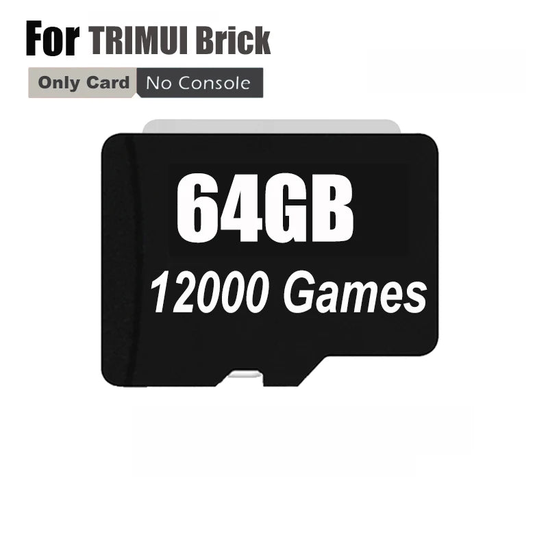 Preloaded SD Card For TRIMUI BRICK Handheld Game Console 3.2 Inch IPS Linux TF Card With 12000 Retro Games