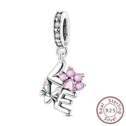 Elegant 925 Sterling Silver Turtle Pendant Beads for Bracelets KSC403
