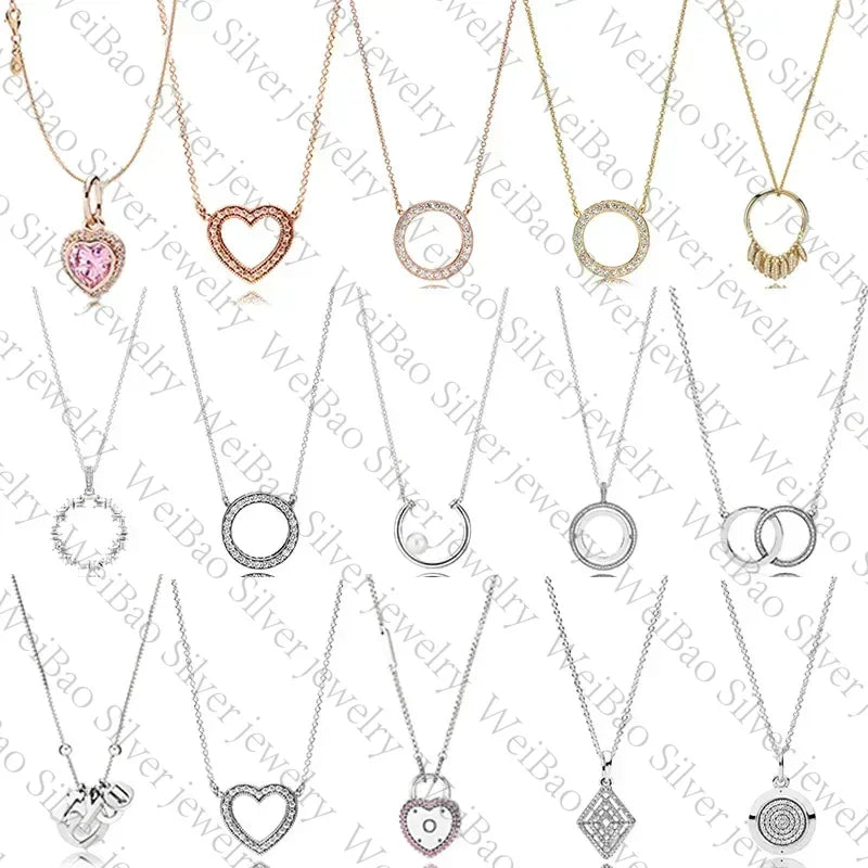 Elegant 925 Sterling Silver Heart Pendant Necklace for Women - Perfect Valentine's Day Jewelry Gift