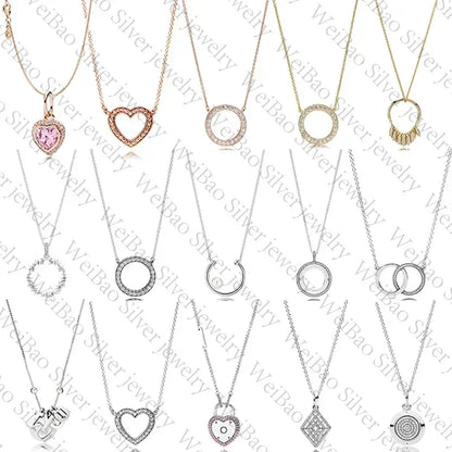 Elegant 925 Sterling Silver Heart Pendant Necklace for Women - Perfect Valentine's Day Jewelry Gift