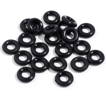 Colorful Silicone Stopper Rings for DIY Jewelry Making - 100Pcs Elastic Positioning Beads for Bracelets and Necklaces