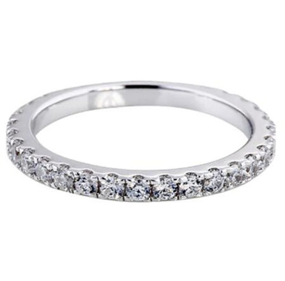 Real 100 Percent 925 Sterling Silver Diamond Engagement Wedding Band Ring Set for Women