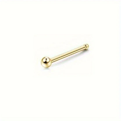Bobisty Surgical Steel L Shaped Nose Ring Set Hypoallergenic Fashion Jewelry for Men and Women