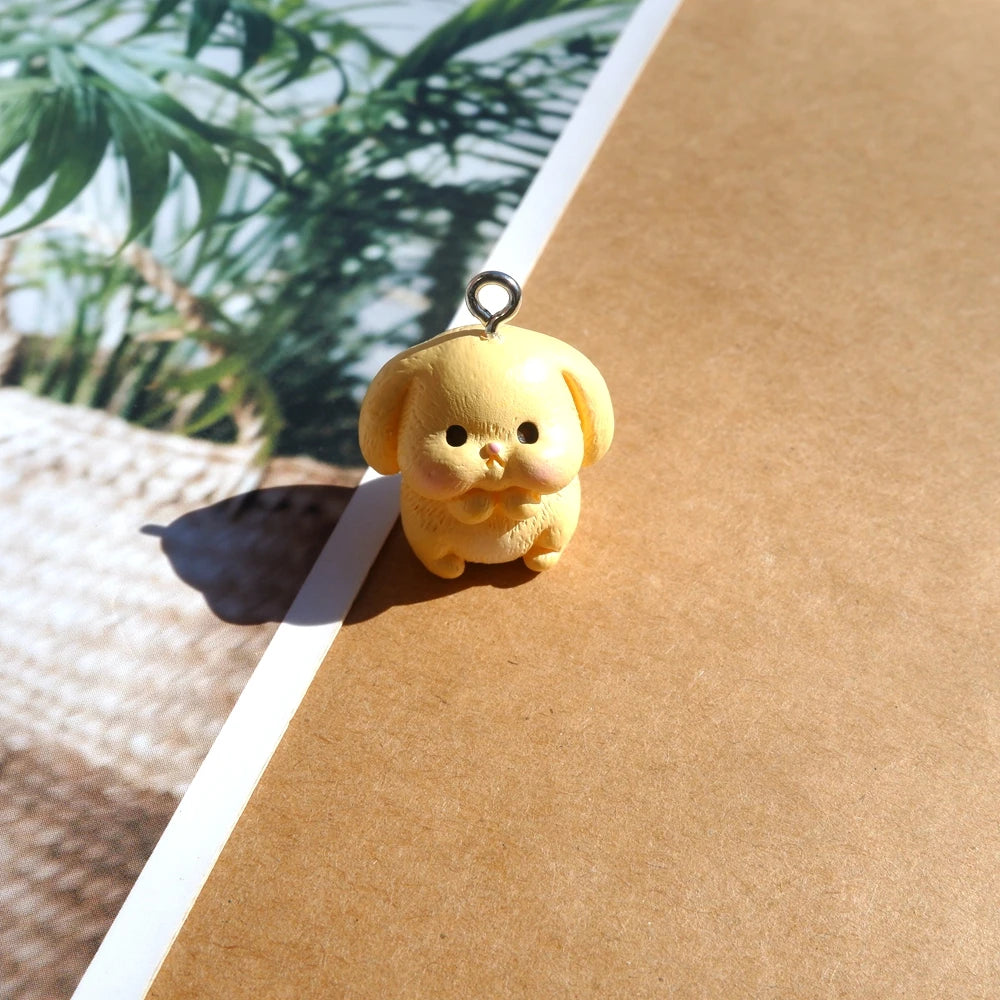 3D Resin Rabbit Charms Set for DIY Jewelry and Crafting