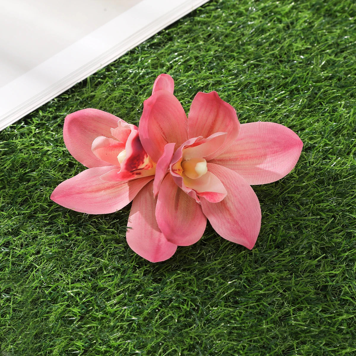 Bohemian Orchid Flower Hair Clips for Women Bridal Beach Wedding Hair Accessories