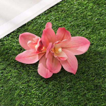 Bohemian Orchid Flower Hair Clips for Women Bridal Beach Wedding Hair Accessories
