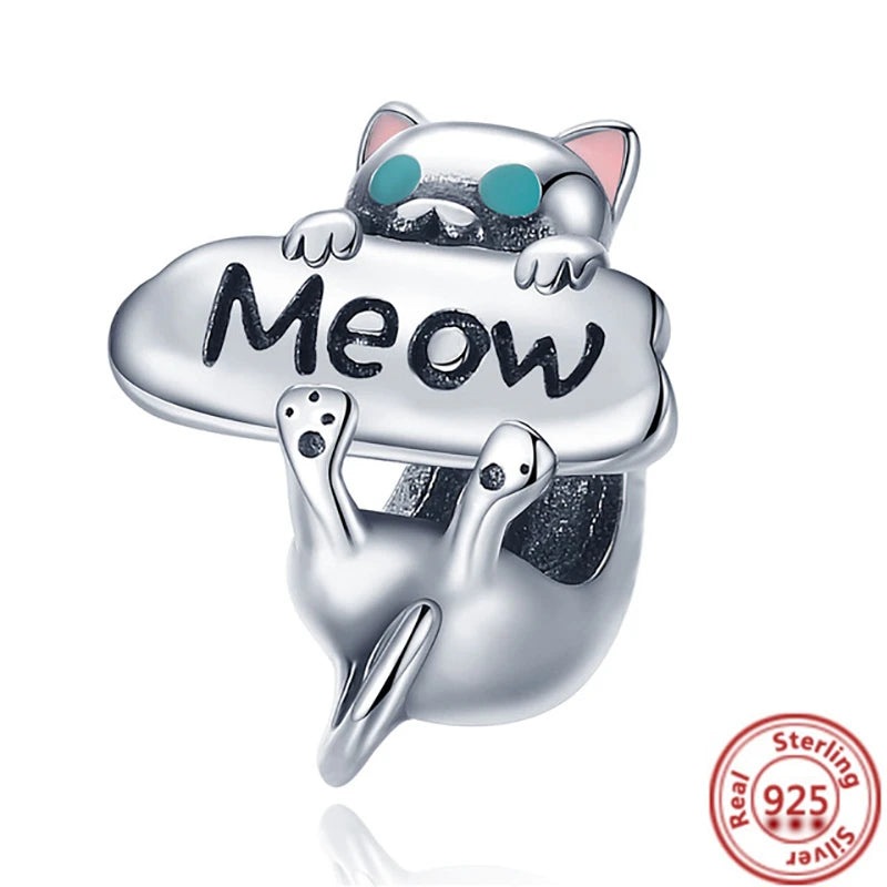 Sterling Silver Animal Charm Beads for Bracelets Featuring Unicorns, Squirrels, Elephants, Owls, Cats, Dogs, Lions, Bears and Rabbits Y605
