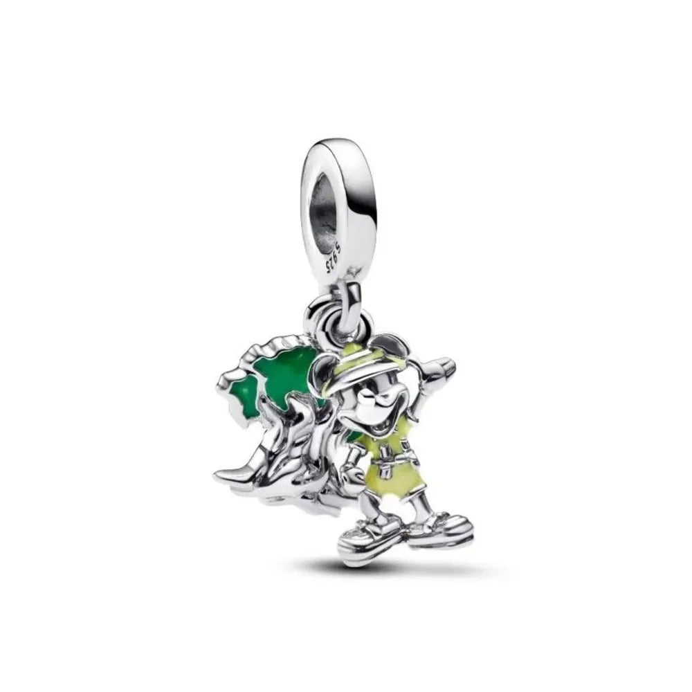 Exquisite 925 Silver Elephant and Dog Bead Mouse Pendant for European Original Bracelet DIY Jewelry