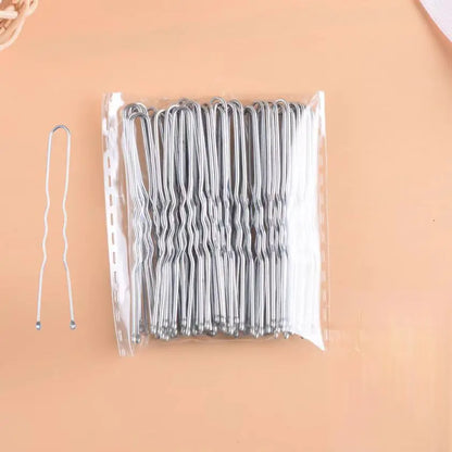 Elegant U Shaped Hairpins Set for Bridal and Fashion Hair Styling