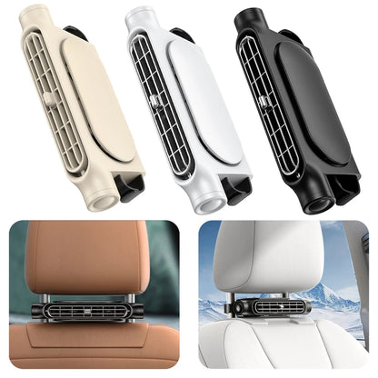 Car Backseat Cooling Fan Electric Auto Backseat Car Fan 3 Speeds Adjustable Cooling Tool for Mini Cars RVs Sedans