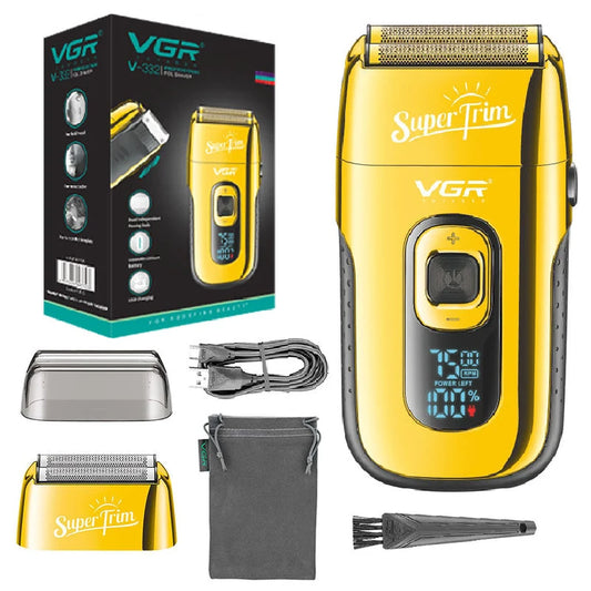 Original VGR Rechargeable Electric Shaver for Men with Washable Bald Head Shaving Machine and Wet Dry Functionality