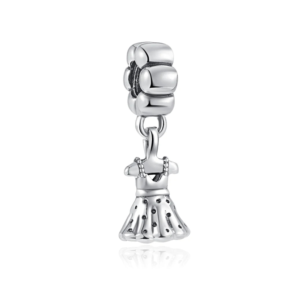 925 Sterling Silver Charm Bracelet Elegant Women's Jewelry Accessory for Every Occasion B600