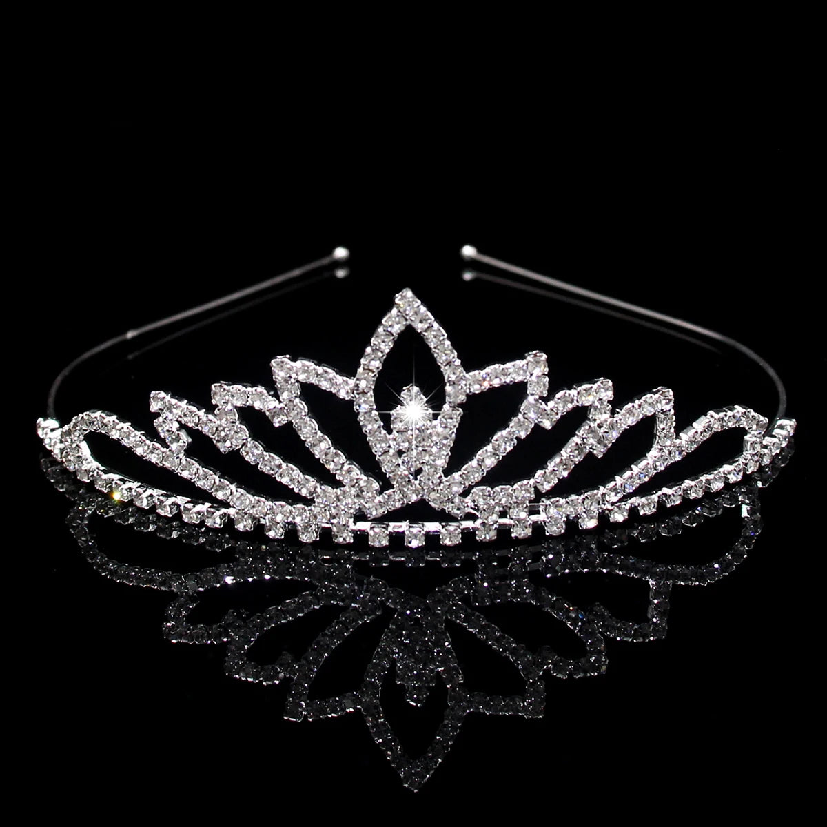 AINAMEISI Crystal Love Headdress - Exquisite Crown for Brides & Girls' Celebrations HG175