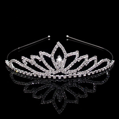 AINAMEISI Crystal Love Headdress - Exquisite Crown for Brides & Girls' Celebrations HG175