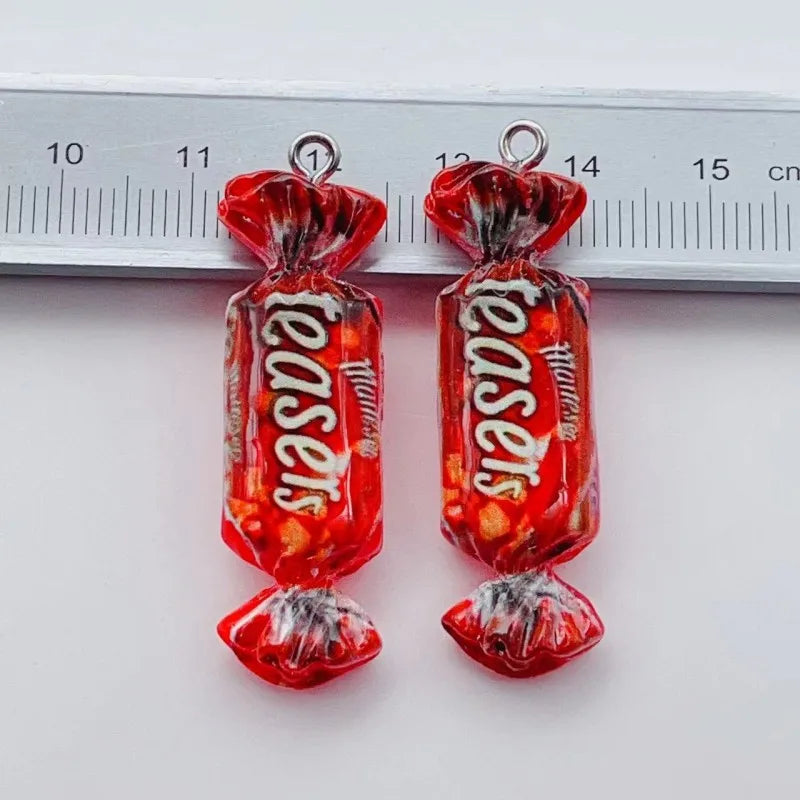 Cute Chocolate Candy Resin Charms For DIY Jewelry Bulk