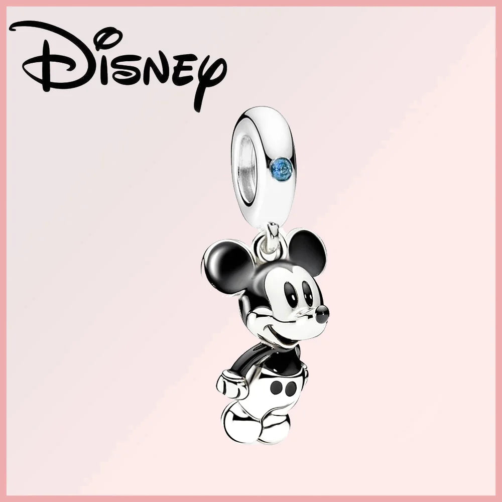 Disney 925 Sterling Silver Stitch Minnie Winnie Dangle