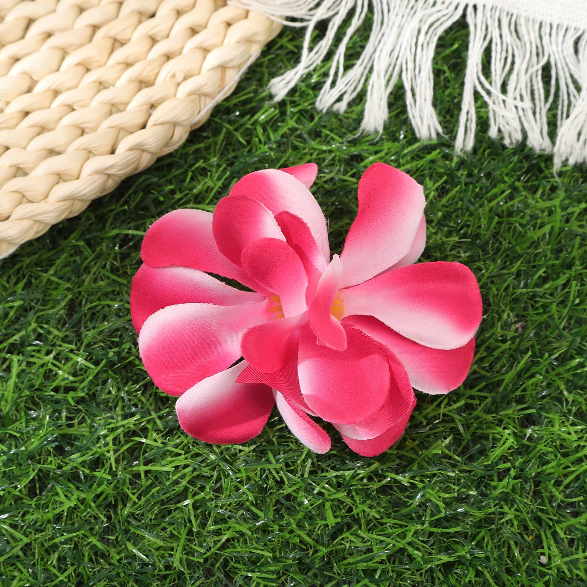 Bohemian Orchid Flower Hair Clips for Women Bridal Beach Wedding Hair Accessories