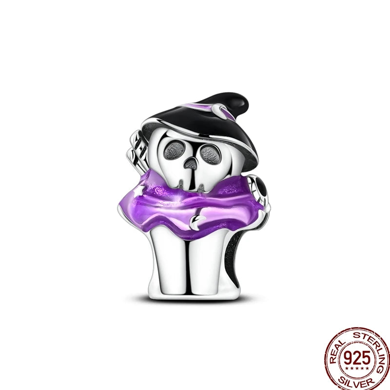 925 Sterling Silver Heart Family Charm Bead With Zircon