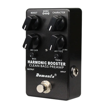 Bass Booster Clean Boost Preamp Bass Effect Pedal High Quality Demonfx Harmonic Booster