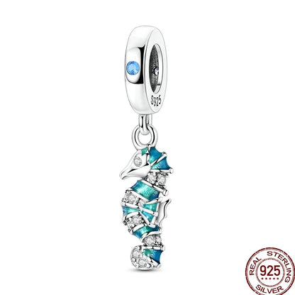 925 Sterling Silver Heart Family Charm Bead With Zircon