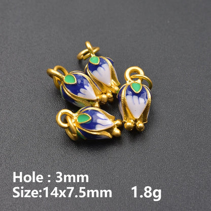3D Enamel Fruit Charms Set for DIY Jewelry Making Strawberry Grape Pendants 5pcs