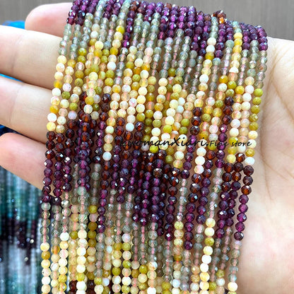 Elegant Faceted Aquamarine Beads for DIY Jewelry Making Bracelet Accessories