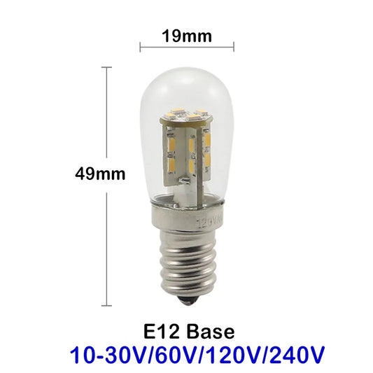 MZLTL E12 LED Bulb 12V to 220V 360 Degree Warm and Cool White Long Life Lighting