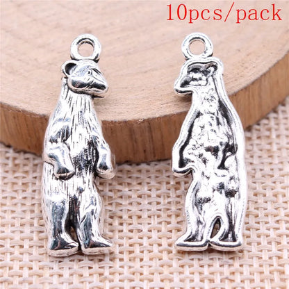 Vintage 3D Hedgehog Charms for DIY Jewelry Making and Gifts