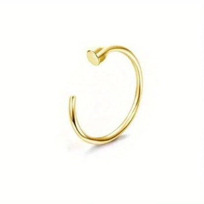 Bobisty Surgical Steel L Shaped Nose Ring Set Hypoallergenic Fashion Jewelry for Men and Women