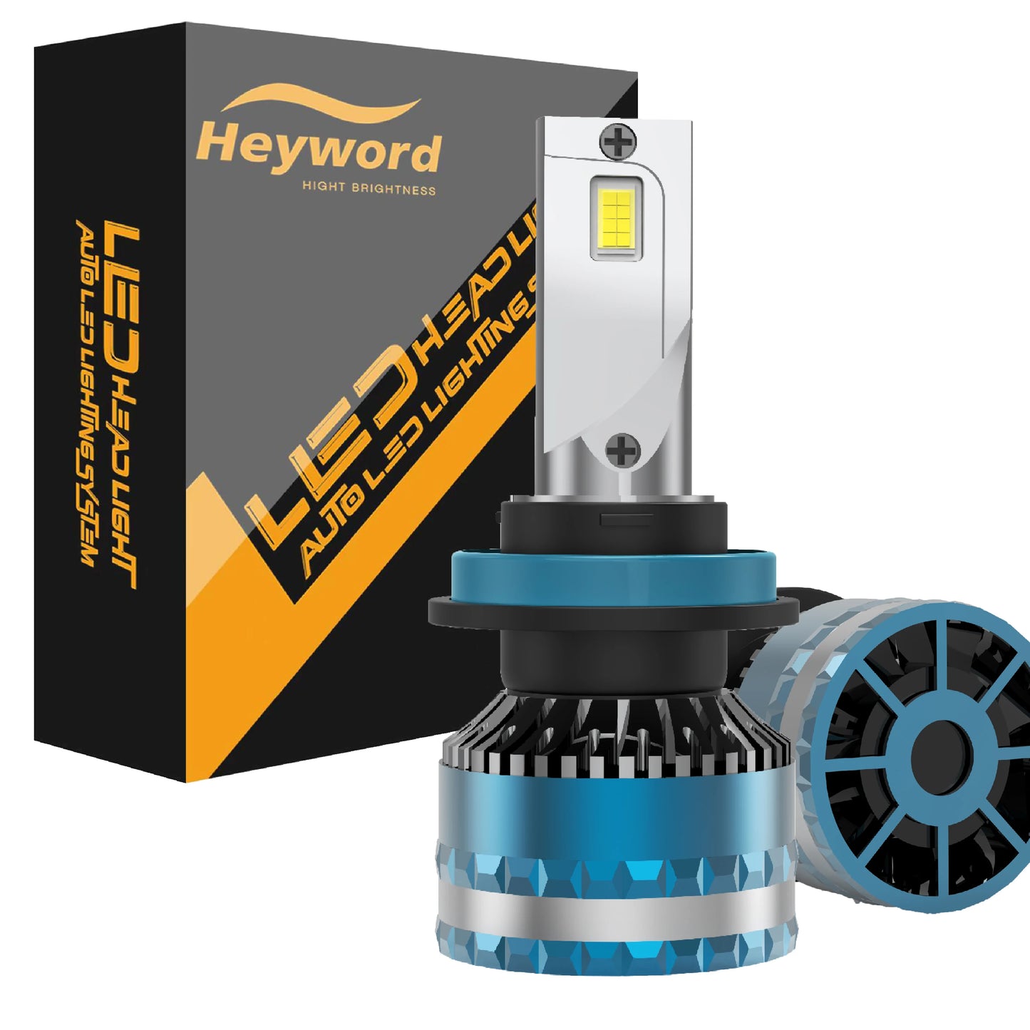 Universal LED Headlight Bulbs H4 H7 H11 6000K 30000LM 12V