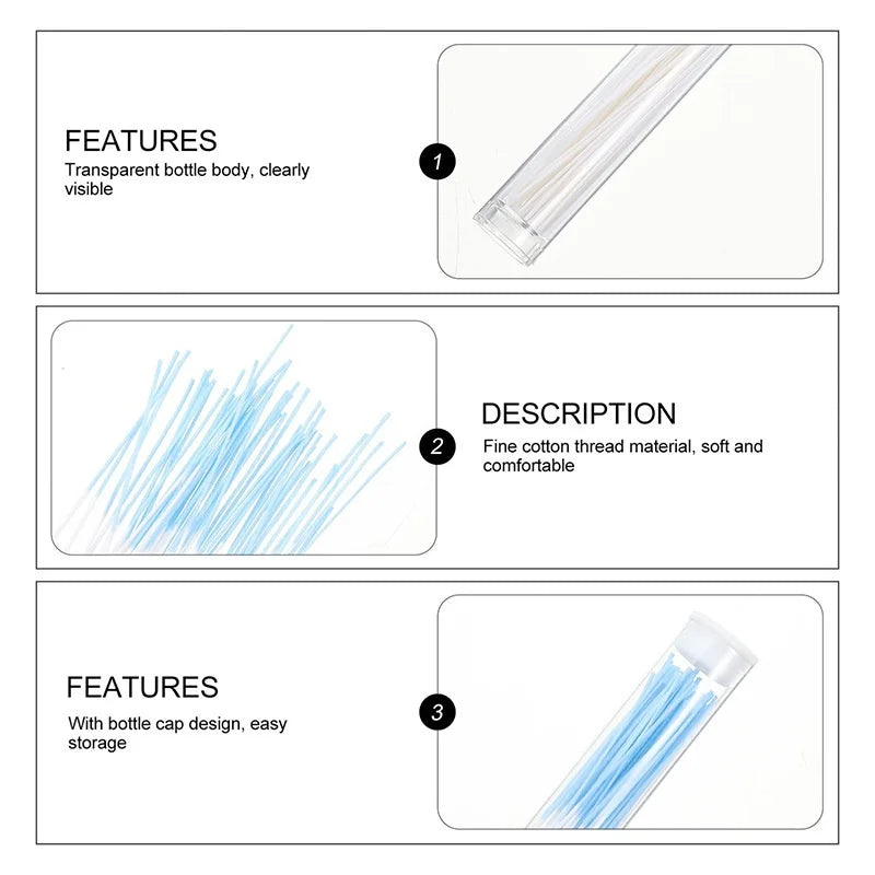 120/60Pcs Ear Piercing Cleaning Tool for Effective Dirt Odor Removal