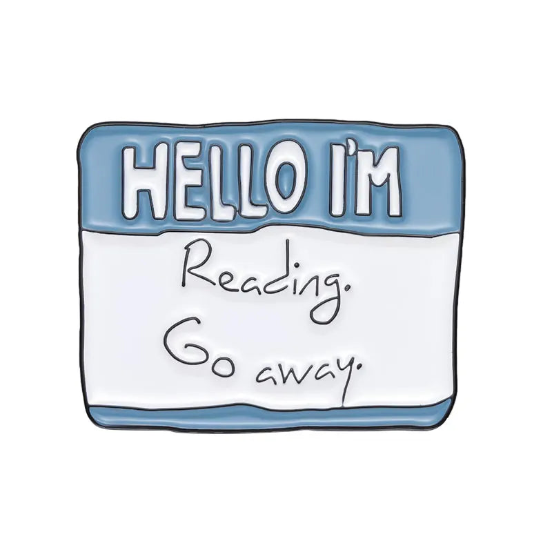 Quirky Anxious Dialog Enamel Lapel Pins for Unique Fashion Statements