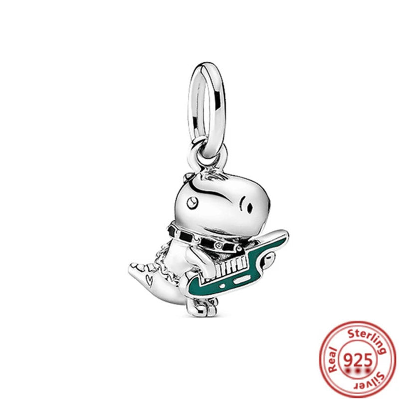 Sterling Silver Animal Charm Beads for Bracelets Featuring Unicorns, Squirrels, Elephants, Owls, Cats, Dogs, Lions, Bears and Rabbits Y576
