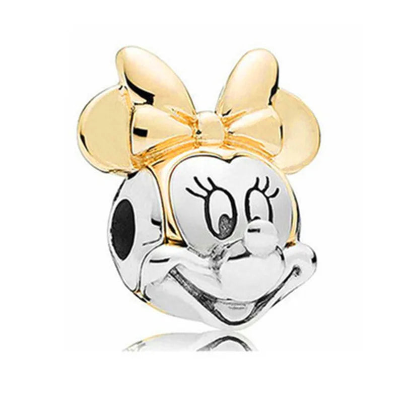 Disney Mickey and Minnie Ice and Snow Princess Charm Pendant for DIY Jewelry DL-033