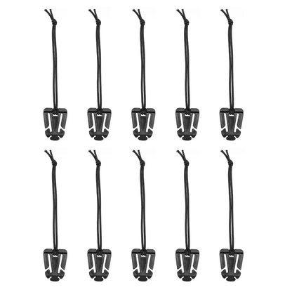 10pcs Molle Attachment Clips for Tactical Gear Management Black