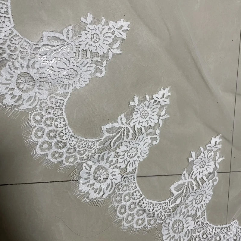 Elegant Cathedral Lace Bridal Veil 3m Long with Comb for Weddings
