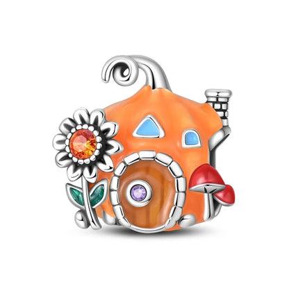 925 Sterling Silver Luminous Lantern Angel Cat Charm
